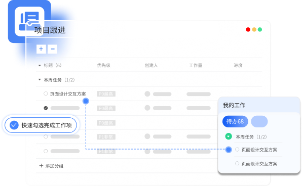 项目跟进界面